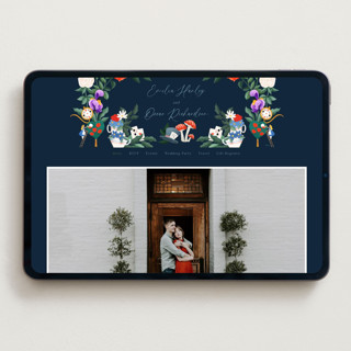 This is a evening wedding websites by Elly called disney's alice in wonderland garden tea party printing on digital paper in standard