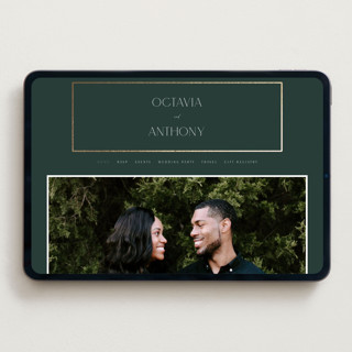 This is a evergreen wedding websites by Nicole Walsh called regal printing on digital paper in standard