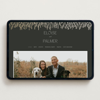 This is a midnight wedding websites by Leah Bisch called fringe printing on digital paper in standard