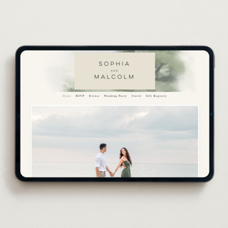 This is a moss wedding websites by Hannah Williams called hillside printing on digital paper in standard