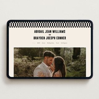 This is a cream wedding websites by Pixel and Hank called spin printing on digital paper in standard