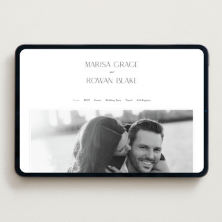 This is a pearl wedding websites by Shirley Lin Schneider called classic chic printing on digital paper in standard