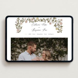 This is a snow wedding websites by Tara Grangroth called vintage roses printing on digital paper in standard