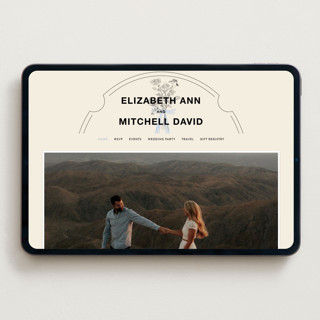 This is a daisy wedding websites by Baumbirdy called sealed printing on digital paper in standard