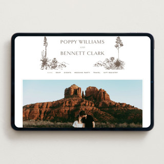 This is a pecan wedding websites by Megan Davis called rancho printing on digital paper in standard