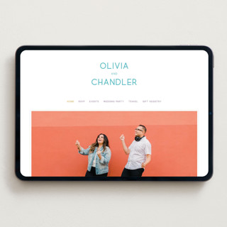 This is a light hearted wedding websites by Deborah Chou called rainbow 2.0 printing on digital paper in standard