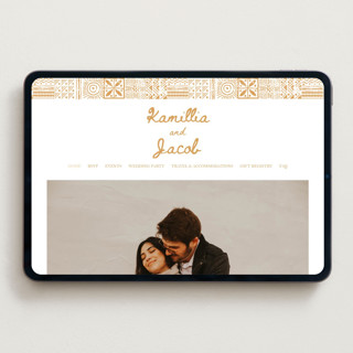 This is a amber wedding websites by Selima Akhter called tribal rythm printing on digital paper in standard