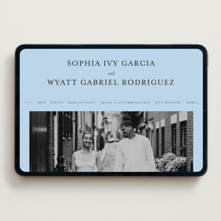 This is a sky wedding websites by Blustery August called tarte tatin printing on digital paper in standard