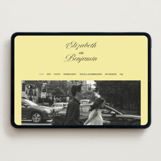 This is a butter wedding websites by Helena Vitto called the eternal printing on digital paper in standard