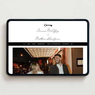 This is a ivory wedding websites by Studio Suku called hotel printing on digital paper in standard