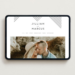 This is a linen wedding websites by Christie Garcia called picturesque printing on digital paper in standard