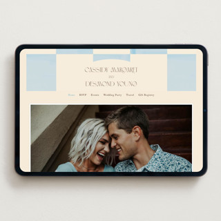 This is a ivory wedding websites by Baumbirdy called checker wash printing on digital paper in standard