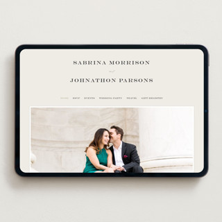 This is a ivory wedding websites by Carolyn Nicks called softly swept printing on digital paper in standard