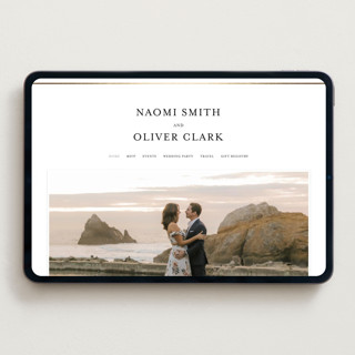 This is a pearl wedding websites by Nicole Walsh called gilded frame printing on digital paper in standard