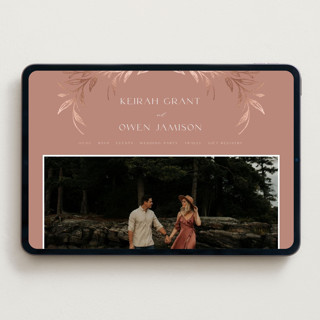This is a sienna wedding websites by Melanie Kosuge called keirah printing on digital paper in standard