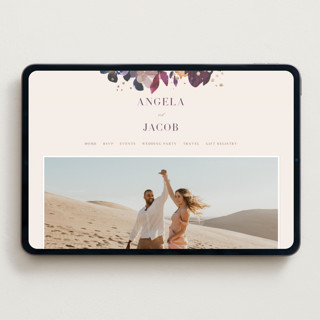 This is a cream wedding websites by Lori Wemple called bouquet printing on digital paper in standard