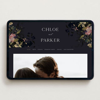 This is a midnight wedding websites by Grace Kreinbrink called vintage rose garden printing on digital paper in standard