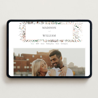 This is a garden wedding websites by Itsy Belle Studio called undone printing on digital paper in standard
