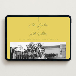 This is a island citrus wedding websites by Ani Somi called calia printing on digital paper in standard