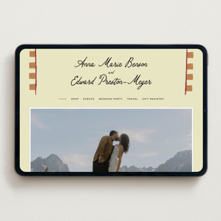 This is a oat wedding websites by Helena Vitto called love rests in a garden printing on digital paper in standard