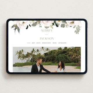 This is a verdant wedding websites by Susan Moyal called country garden printing on digital paper in standard