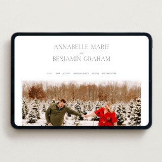 This is a soft black wedding websites by Oscar and Emma - Karly Depew called perennial printing on digital paper in standard