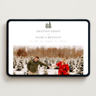 This is a moss wedding websites by Itsy Belle Studio called evergreens printing on digital paper in standard