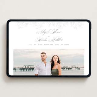 This is a garden wedding websites by Leah Bisch called garden printing on digital paper in standard