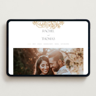 This is a faux gold wedding websites by Pink House Press called spellbound printing on digital paper in standard