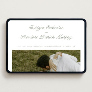This is a leaf wedding websites by Kate Ahn called court printing on digital paper in standard