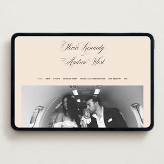 This is a almond wedding websites by Eric Clegg called modern romance printing on digital paper in standard