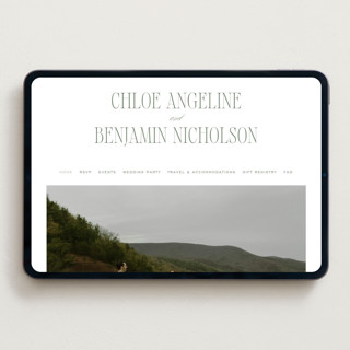 This is a moss wedding websites by Kelly Schmidt called woods printing on digital paper in standard