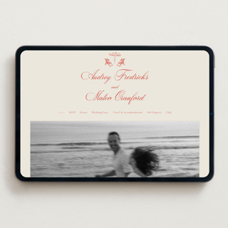 This is a lobster wedding websites by Jackie Crawford called kitty hawk printing on digital paper in standard