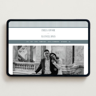 This is a capri wedding websites by Emily Betts called modern stripes printing on digital paper in standard