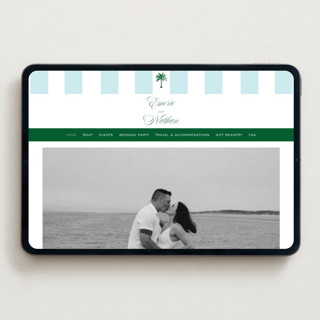 This is a low tide wedding websites by Susan Zinader called island palm printing on digital paper in standard