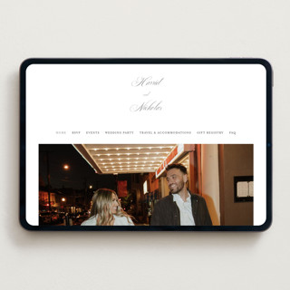 This is a noir slate wedding websites by Ana de Sousa called written with love printing on digital paper in standard