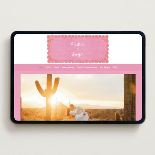 This is a carnation wedding websites by Itsy Belle Studio called vienes printing on digital paper in standard