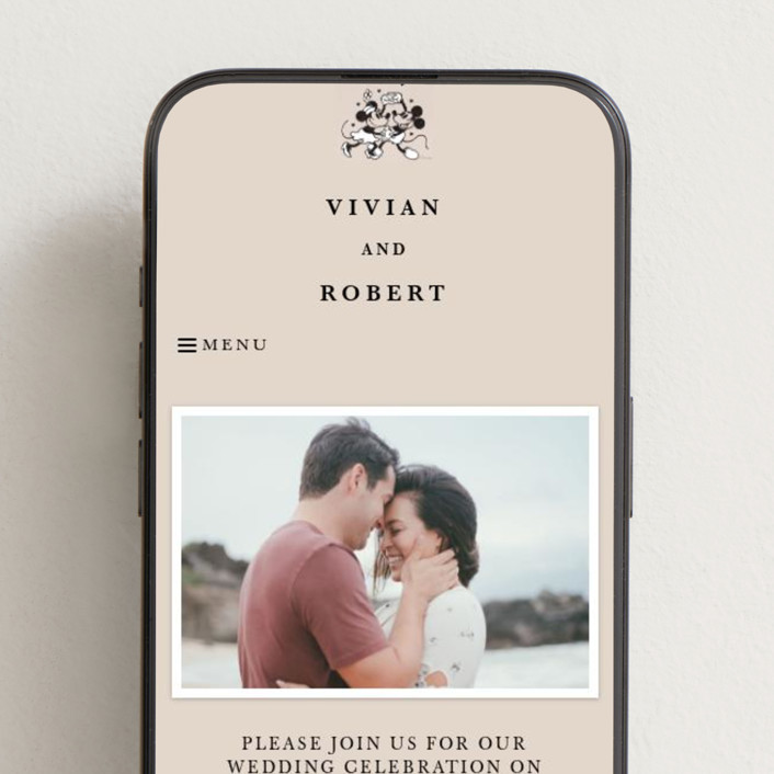 Disney's Retro Mickey Mouse and Minnie Mouse Wedding site by Sumak