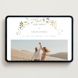 This is a garden wedding websites by Itsy Belle Studio called aster printing on digital paper in standard