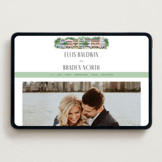 This is a lily wedding websites by Jennifer Wick called east bay street printing on digital paper in standard