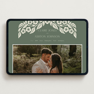 This is a eucalyptus wedding websites by Katharine Watson called floral diamond printing on digital paper in standard