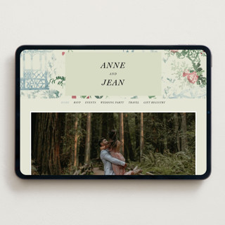 This is a nouvelle wedding websites by Sumak Studio called chinoiserie printing on digital paper in standard