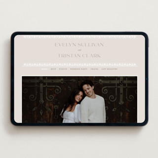 This is a cream wedding websites by Kristen Smith called lace trim printing on digital paper in standard