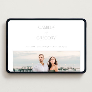 This is a platinum wedding websites by Kristie Kern called the hudson printing on digital paper in standard