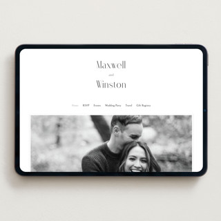 This is a tuxedo wedding websites by Ana de Sousa called wedding editorial printing on digital paper in standard