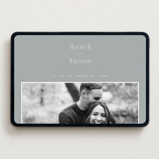 This is a bells wedding websites by Ana de Sousa called wedding editorial printing on digital paper in standard