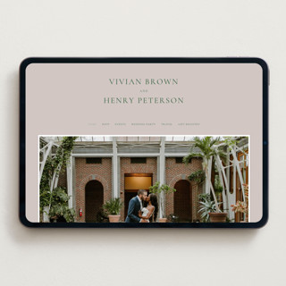 This is a vineyard wedding websites by Sumak Studio called wellness printing on digital paper in standard