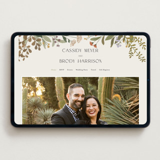 This is a natural wedding websites by Jennifer Wick called ellsworth printing on digital paper in standard