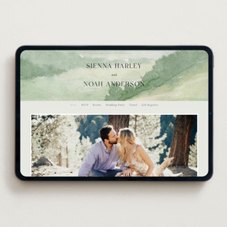 This is a meadow wedding websites by Elly called the vow printing on digital paper in standard