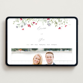 This is a cloud wedding websites by Everett Paper Goods called brynn printing on digital paper in standard